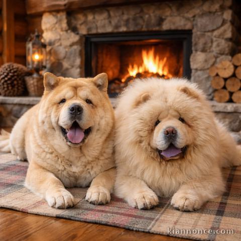 Je donne chiot chow chow disponible 