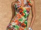 Magnifique ROBE BLOSSOMY GREEN