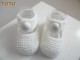 Explications, ballerines brides, tuto tricot bébé