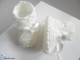 Tricot layette bb fait main chaussons